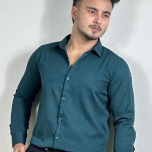 বটল গ্রীন কালার ক্রস শার্ট