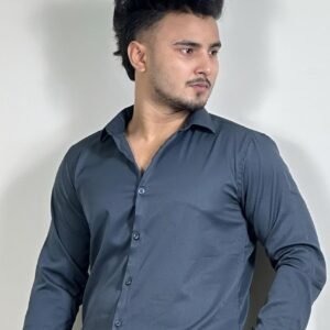 চারকোল "গ্রে" কালার ক্রস শার্ট