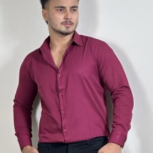মেরুন কালার ক্রস শার্ট